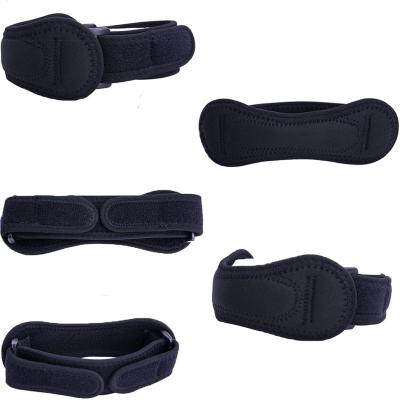 China Black Sports Safety Products Adjustable Patella Knee Wraps Safety Guard Strap for sale