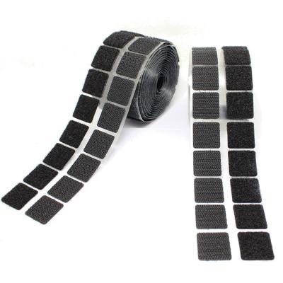 China 100% Nylon Self Adhesive Hook And Loop Tape Dot Square / Round Shape for sale