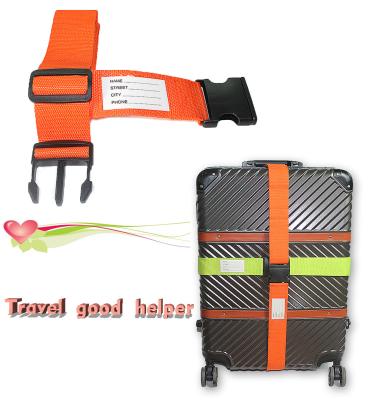 China Adjustable Travel Suitcase Belt Strap , Colorful Suitcase Security Straps for sale