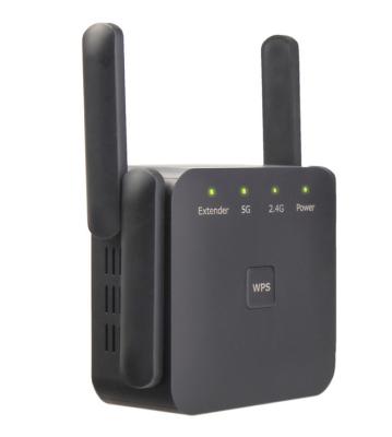 China 1200mbps Wifi Repeater 2km Long Range High Speed ​​Wifi Repeater Dual Band Booster 5ghz 5ghz HM-WR012 for sale