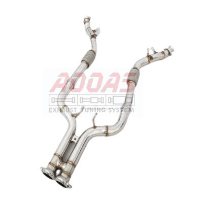 China SS304 For Mercedes W222 S63 AMG SS304 Exhaust Header Catless Downpipe Valvetronic Pipe Exhaust for sale