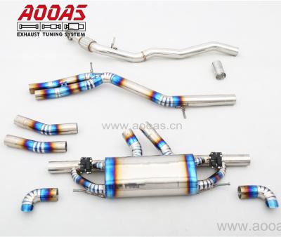 China Excellent Performance Titanium Noisy Sound Custom Electronic Catback Exhaust Valves For Audi Q8 for sale