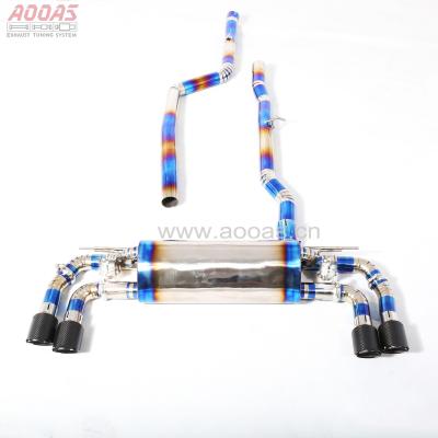 China 304 Titanium Stainless Steel Car Parts Exhaust Valvetronic Catback System Exhaust For BMW G30 G38 for sale