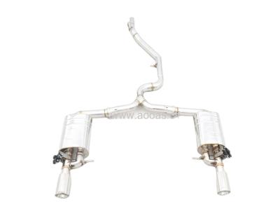 China SS304 Stainless Steel Exhaust Valvetronic Mufler System Exhaust Tubes For Volkswagen R36 3.6 CC for sale