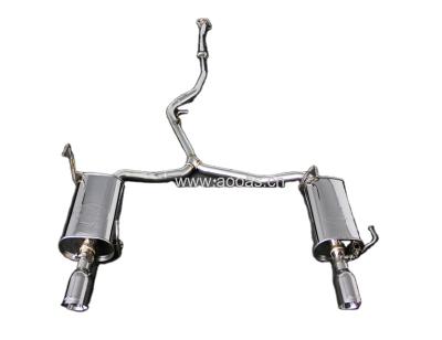 China Modified Stainless Steel Exhaust Shop Catback System For Subaru Inside 2010 2016 for sale