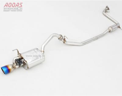 China Stainless Steel Catback Valve Exhaust Kits For Honda Fit GK5 For Honda Jazz for sale