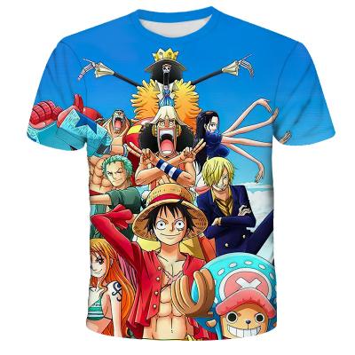 China 2021 QUICK DRY Hot Summer New 3D Printing Anime Street Pattern Interesting Casual Round Neck T-shirt Short Sleeve Tops for sale