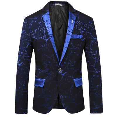 China Anti-wrinkle new fashion men's autumn and winter trend slim men's casual blazer jackets for sale