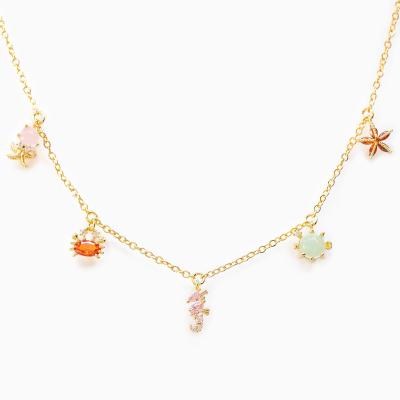 China Fashion Wholesale Colored Necklace CIO Mix Animal Series FASHIONABLE Hot Selling Cute Necklace Animals For Women for sale