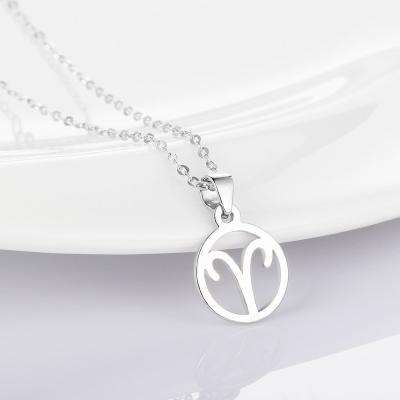 China fashion & 925 Sterling Silver Simple Twelve Constellations Jewelry Necklaces For Women for sale