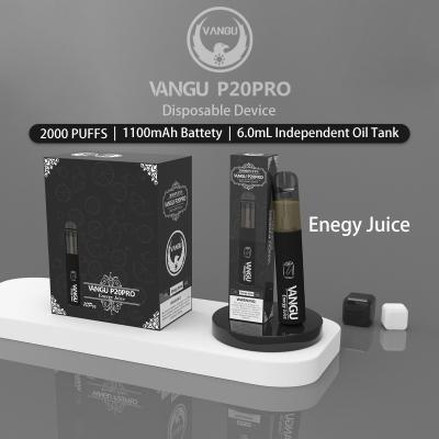 China Energy Drink 50mg Nicotine Flavored Vaporizer Pen 6.0ml Liquid for sale