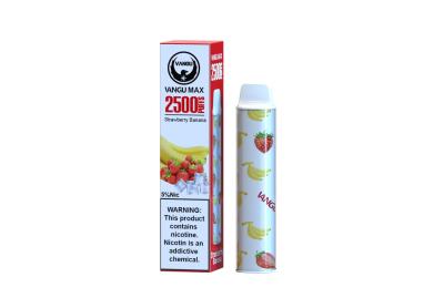 China 2500 Puffs Electronic Cigarette Cartridges 7.0ml Mesh Coil  Strawberry Banana for sale