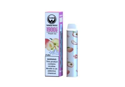 China Peach Ice Disposable Electronic Cigarette 950mah 6.0ml Mesh Coil for sale