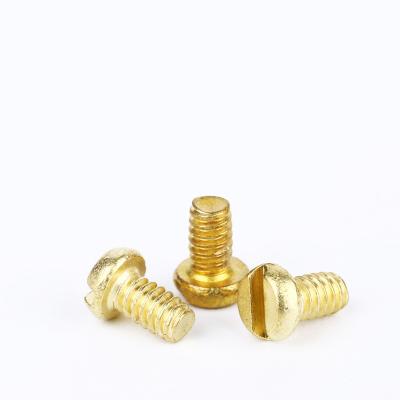 China Pan M4 M6 M8 Slotted Pan Head Brass /Copper Part Fitting Machine Screw for sale