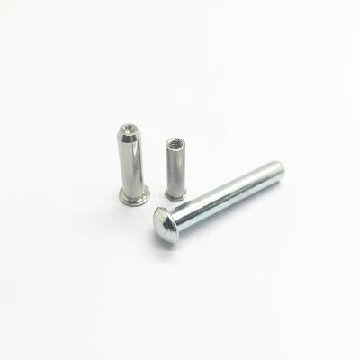 China Nickel Plated Brass Packing Box Hollow Rivet / Tubular Rivet for sale