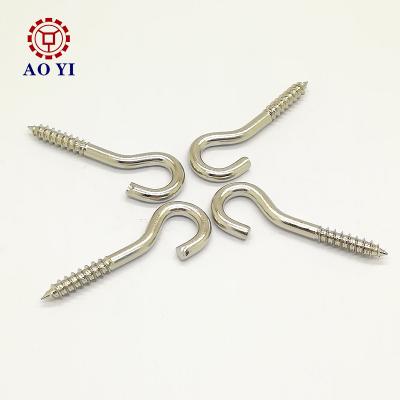 China Screw Hook Stainless Steel Screw Hook Nails for sale