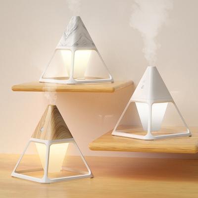 China With Air USB Remote Control Pyramid New Arrival Smart Pyramid Remote/Timing Home Ultrasonic Humidifier With LED Night Light Lamp for sale