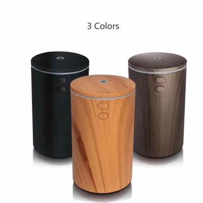 China 2022 New Design 100ml Real Car Essential Oil Aroma Diffuser Portable Bamboo Wood Humidifier for sale