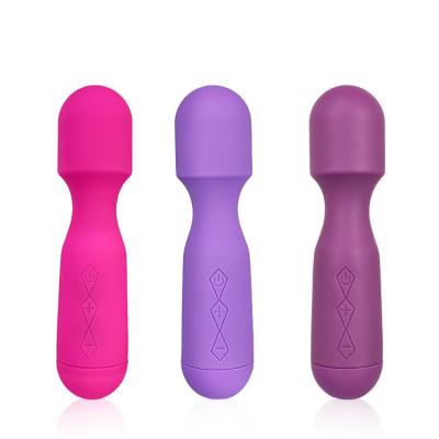 China 10 Functions Vibration 10 Functios Intense Waterproof G-spot Magic Wand USB Silicone+ABS Body Massager 360 Rotation Sex Toys Rechargeable Vibrator For Women for sale