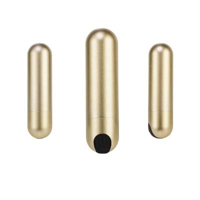 China Rose Gold Rechargeable Mini Bullet Control Toy Best Sales One Button Vibrator Sex Massagers for sale