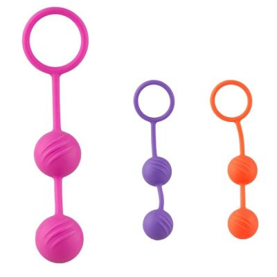 China New Arrivals Silicone Pelvic Floor Muscle Exerciser Silicone Weighted Vaginal Tightening Kegel Exercise Balls Balls Sex Toys For Women for sale