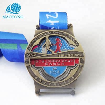 China 2018 Europe Hot Selling Cheap Custom Sports 3D Metal Embossed Figures Race Medal for sale