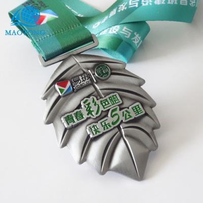 China China factory custom make your own cheap metal sports award medals with hanger ribbon youth running medallion for sale