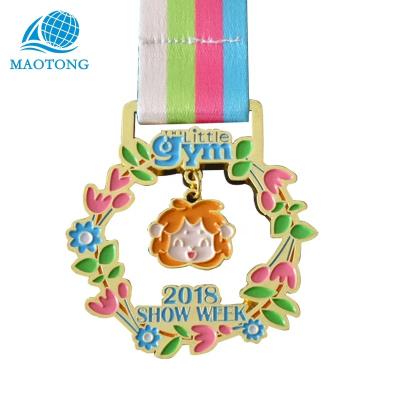 China China factory wholesale custom cute cartoon sports kids medals for souvenir for sale