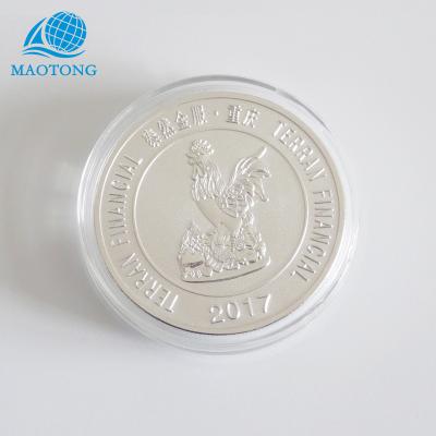 China Wholesale Cheap Custom 3D Metal Silver Coin From China Coin Manufacturer for sale