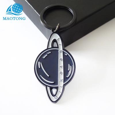 China Promotion New Product Custom Die Casting 3D Metal Spinning Planet Logo Soft Enamel Key Chain With Your Logo for sale