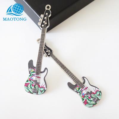 China Promotional Europe Souvenir Gift Guitar Shape Soft Enamel Metal Pins For Kids for sale