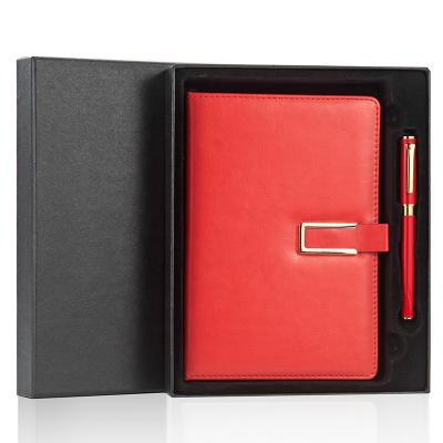 China 2021 Hardcover Book Customized Luxury High Quality Metal Pen and Notebook Gift Pen Set Office Business Metal Gift Pen for sale