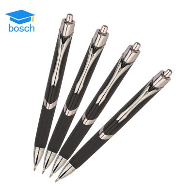 China Triangle Click Pen Popular Fashion Triangle Shape Office Pen Click Ball Pen With Rubber Grip for sale