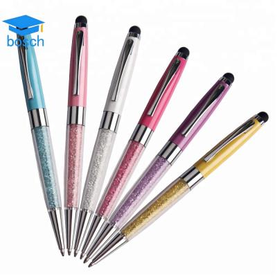 China Office& school pen; promotional pen stylus crystal pen, touch screen pen with logo for sale