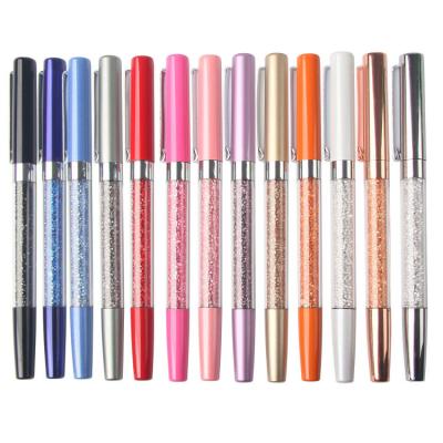 China office & School Pen Office Gifts Colorful Metal Crystal Pen With Ballpoint Pen Trackball Pen With Gel Ink for sale