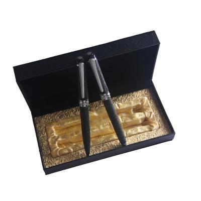 China Office& school pen; Promotional Metal Pen Gifts Matte Polish Metal Pen Gift Box (Roller Pen+Ball Pen) for sale