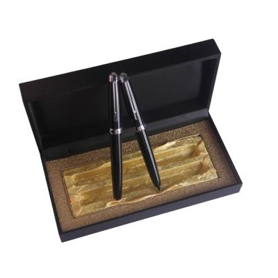 China Office& school pen; simple promotional pen gift pen set with ball pen, roller pen and highlighter bar for sale