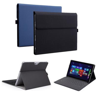 China Microsoft Surface Pro 4 Case, PU Leather Folio Protective Stand Cover for Surface Pro 2017/Pro 4 with Pen Holder for sale