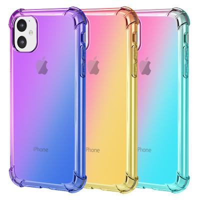 China iPhone 11 TPU Cover Rainbow Shockproof Case for Apple iPhone 11 2019 for sale