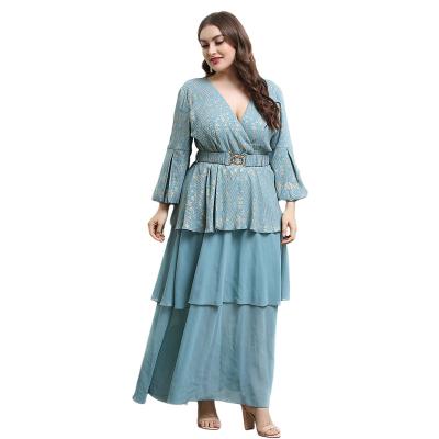 China Slim Matching Oversized Muslim Turkish Long Dress Evening Maxi Dress 2022 Elegant Viable Plus Size Whosaler Factory Price Big Long Long for sale