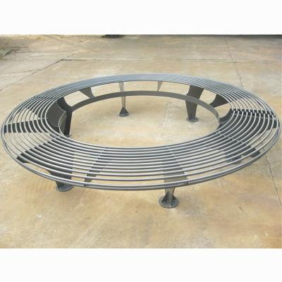 China Metal Iron Curved Outdoor Tree Bench Waterproof Rustproof For Street Garden for sale