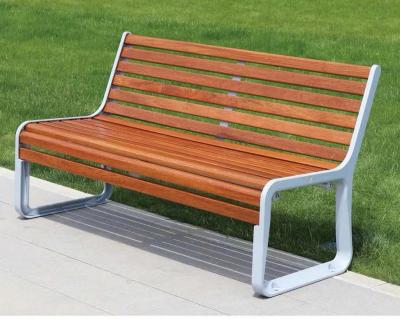 China Buitenmeubilair Houtcomposite Long Bench Zitplaats Openbaar Park Tuin Terrasbank Te koop