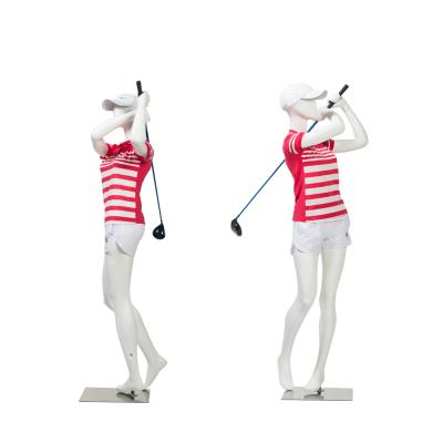 China Fashionable Plus Size Golf Straight Inflatable Sports Female Mannequin for sale