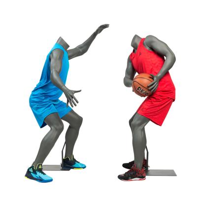 China Plus Size Playing Basketball Mannequin Sports Manikin Group Headless Male Dummy for sale