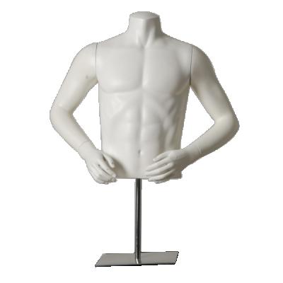 China Full Body Display Window Height Male Torso Mannequin With Arms 2021 Good Quality High Grade Fiberglass Men Plus Size Upper-body 2years for sale