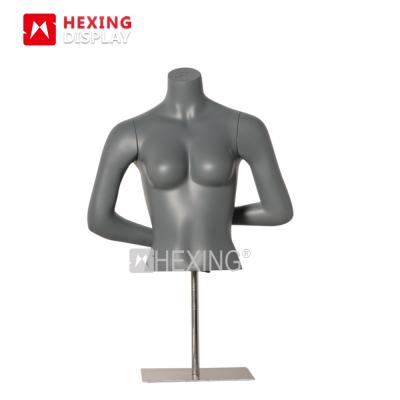 China Plus Size Used Female Mannequin Top Body Without Main Clothes Fiberglass Or Window Display Women More Than 9years'Manufacturer Stand for sale