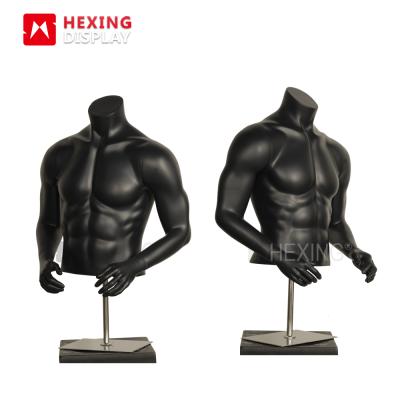 China Male Plus Size Half Headless Mannequin Torso With Arms for sale