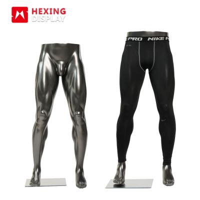 China Fiberglass Display Window Waist Male Muscle Plus Fashion Pants Mannequin Legs for sale