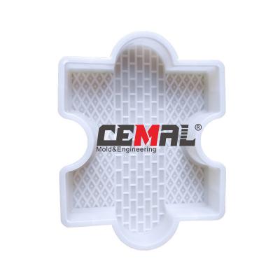 China interlocking mold plastic concrete block industry sidewalk paver pp mold for sale