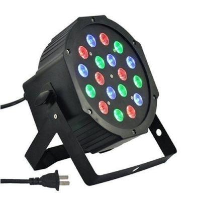 China 18*3W Flat Par 64 Led Lights , Disco Dj RGB Par Light Rainbow Effects for sale